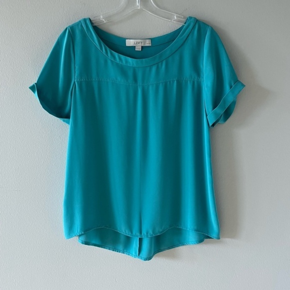 LOFT Short sleeve Green Bouse